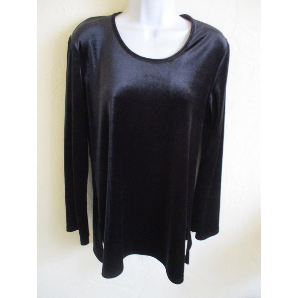 Jeffrey Rogers Stretch Velour Top Size Medium Tunic